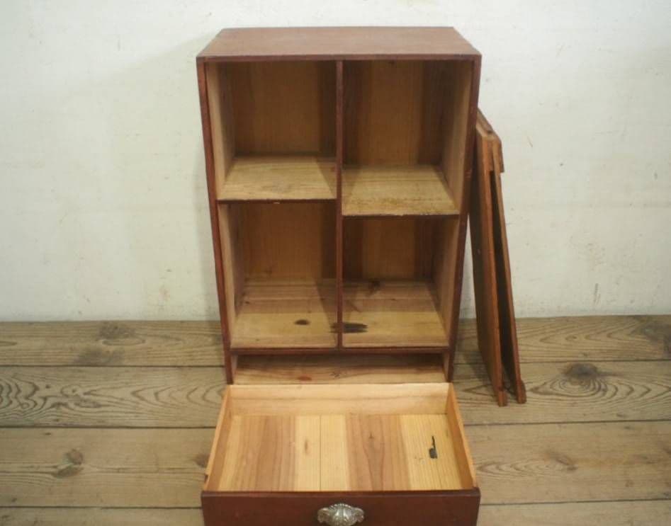 1011 ケンドン式 収納棚 飾り棚 ケース 古家具 古道具 レトロ