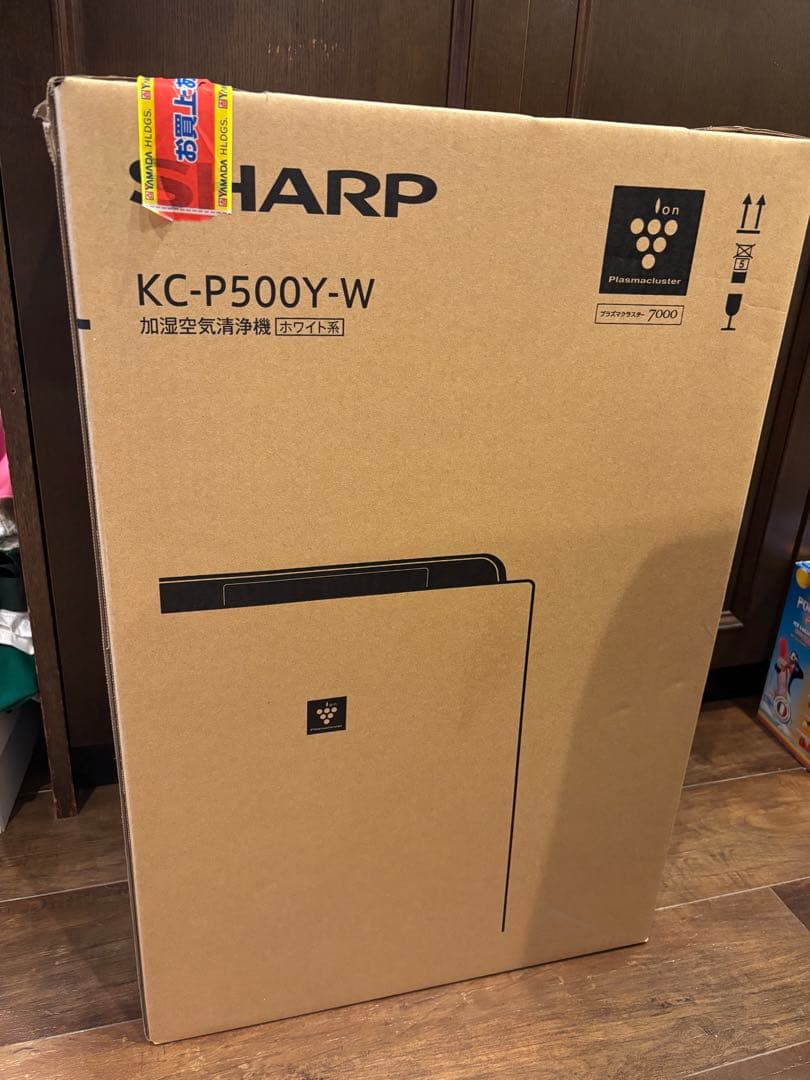 【miko】SHARP KC-P500Y-W 加湿空気清浄機 シャープ KC-P500Y-W(ホワイト系) 加湿空気清浄機 ﾌﾟﾗｽﾞﾏｸﾗｽﾀｰ7000