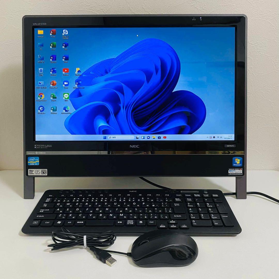 Y659 NECデスクトップSSDサクサク動く Windows11オフィス付き Windows11オフィス付き高速起動SSD NEC VersaproノートPC｜Yahoo
