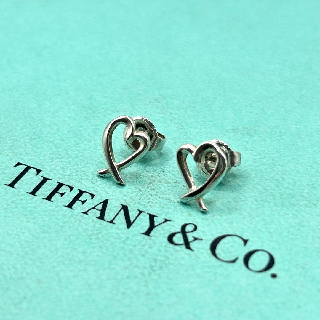 美品　ティファニー　ラビングハート　ピアス　シルバー　925 TIFFANY&Co.（ティファニー） ピアス ラビングハート パロマピカソ