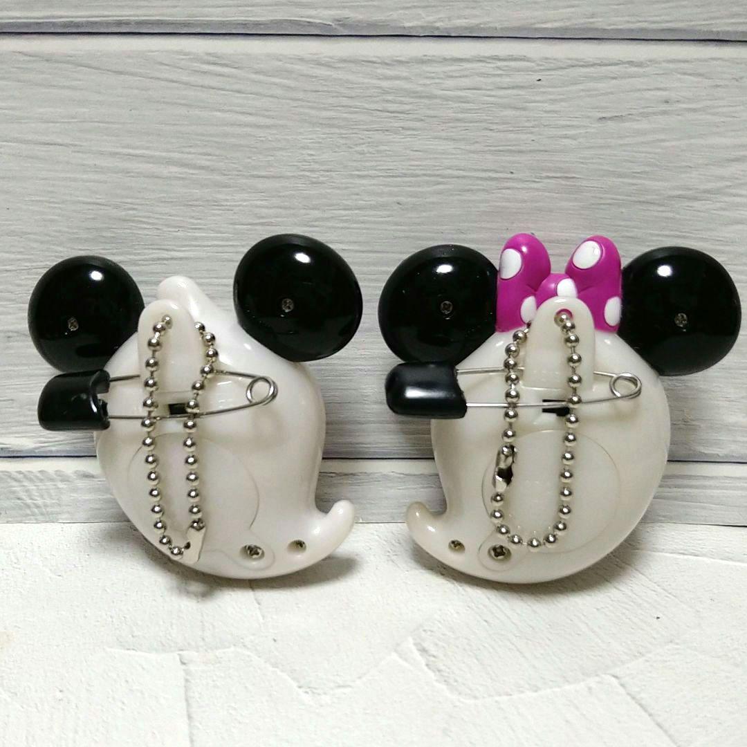 ディズニーリゾート ミッキー ミニー おばけライト バッジ ハロウィン