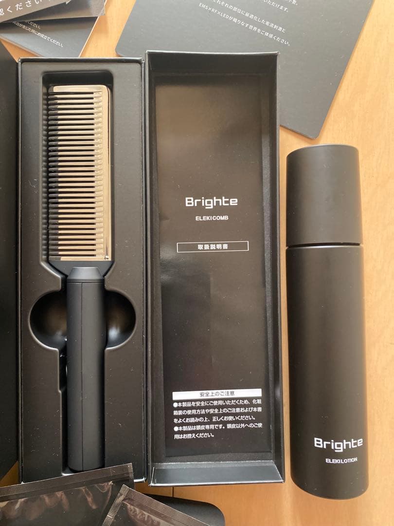 【2度使用のみ】Brighte ELEKI BRUSH+ スカルプ美顔器