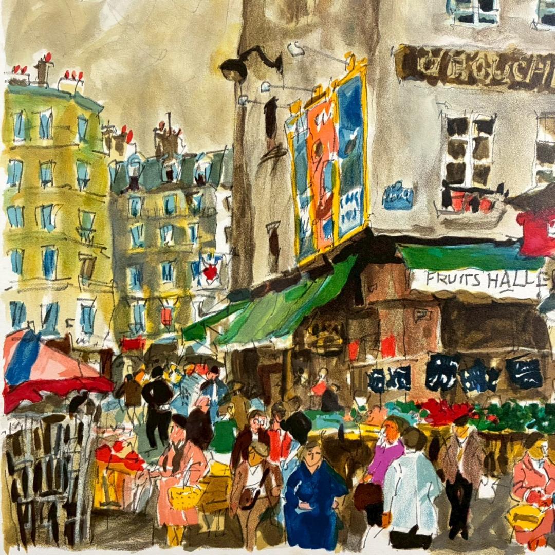 ⭐︎版画のみ⭐︎児玉幸雄「ムフタール通り」リトグラフ 直筆サイン有