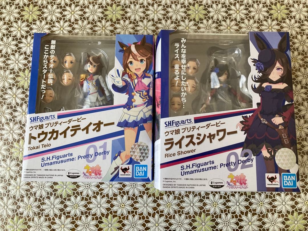 2種セット　フィギュアーツ　ライスシャワー　トウカイテイオー　ウマ娘　バンダイ 大人気ゲーム『ウマ娘 プリティーダービー』より、「トウカイテイオー