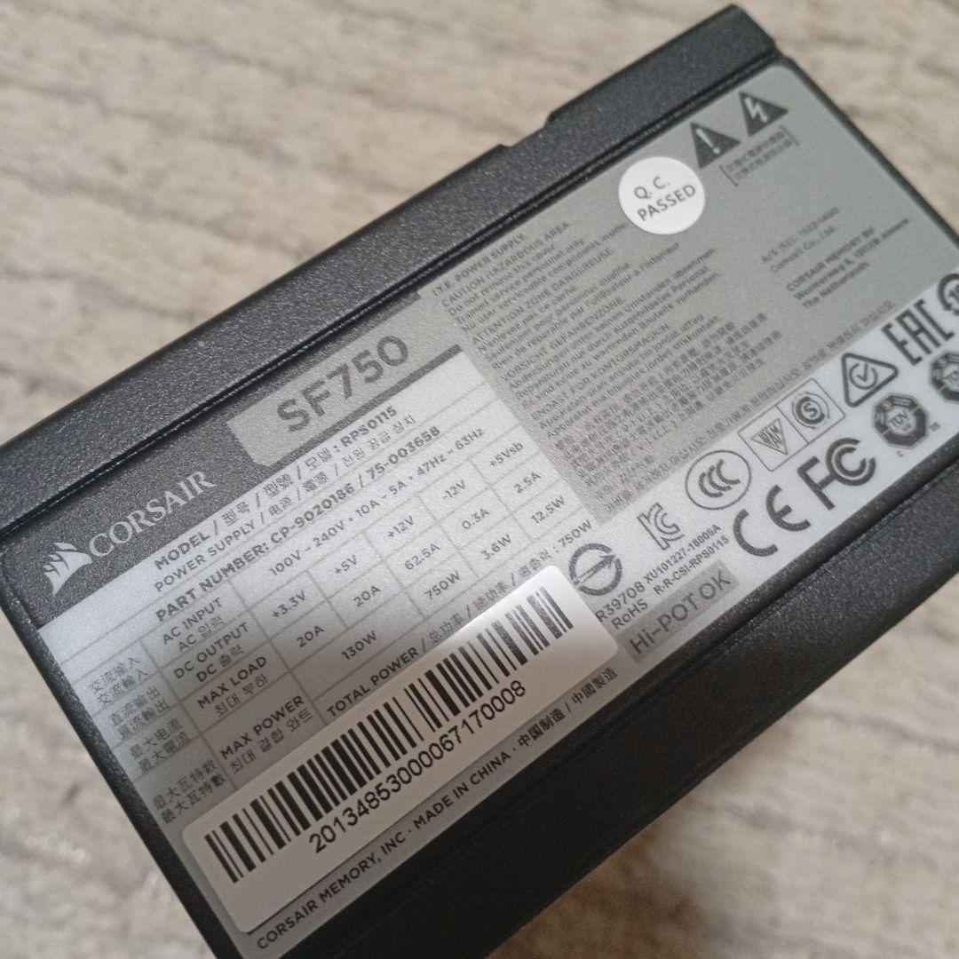 CORSAIR SF750 750W 電源ユニット SFX電源 - メルカリ