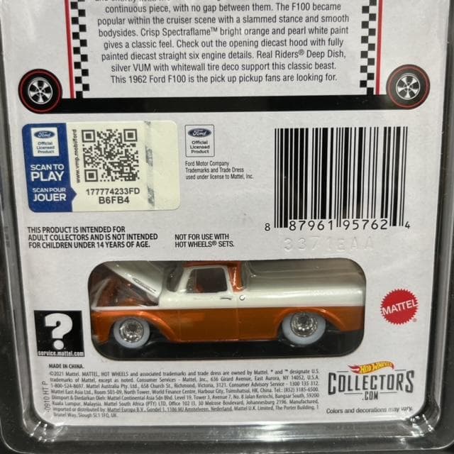 ホットウィール RLC限定 1962 FORD F100 1/64 オレンジ新品 - メルカリ