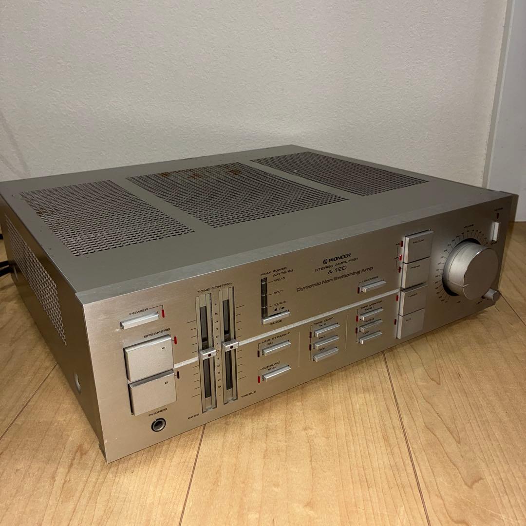 完動品パイオニア　プリメインアンプ　A-120希少アンプです　ノンスイッチング