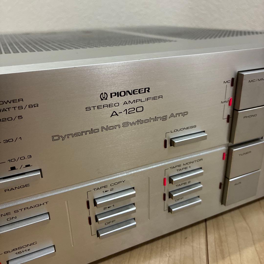 完動品パイオニア　プリメインアンプ　A-120希少アンプです　ノンスイッチング