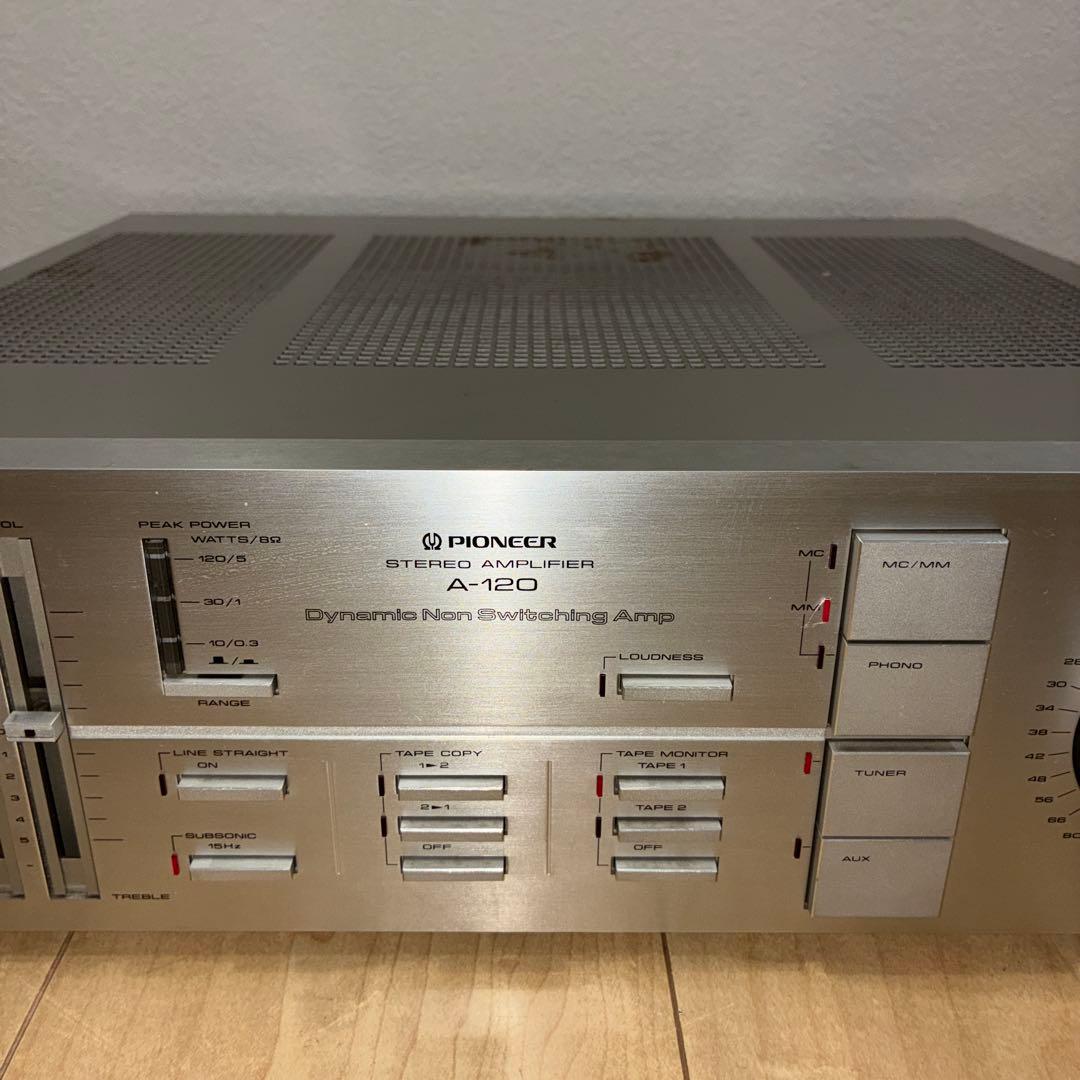 完動品パイオニア　プリメインアンプ　A-120希少アンプです　ノンスイッチング
