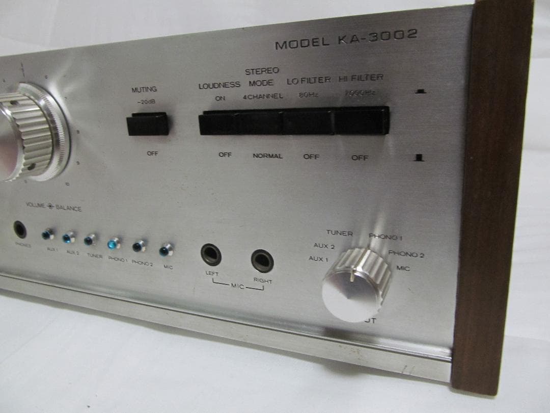 TRIO KA-3002 軽整備済 プリメインアンプ 名機 ビンテージ 昭和
