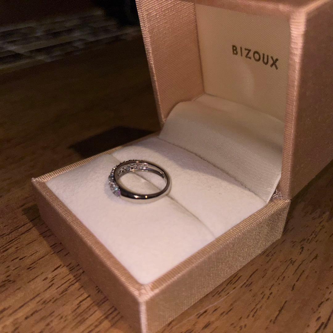 ビズー プラチナ マルチカラージュエル パヴェリング スノールナブーケ