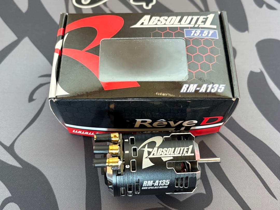 ReveDアブソルート1 ／13.5ターンブラック ReveD Absolute1 High Performance 13.5T Brushless Drift Motor Black