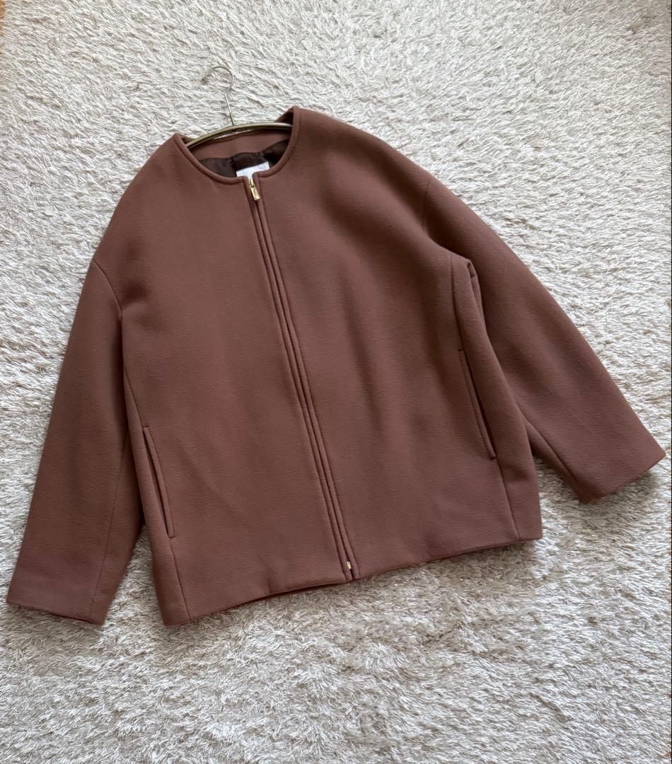 最終SALE【Noble】 MTRカラーレスジップショートコート 38 - メルカリ