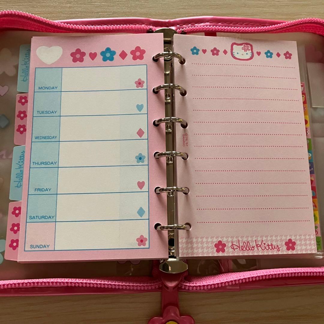 HELLOKITTY 手帳 カオハナ ハローキティ バインダー 6穴 未使用 - メルカリ