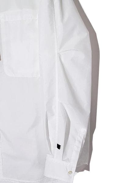 24SS ダイワピア39 テック 長袖 レギュラーカラーシャツ ホワイト