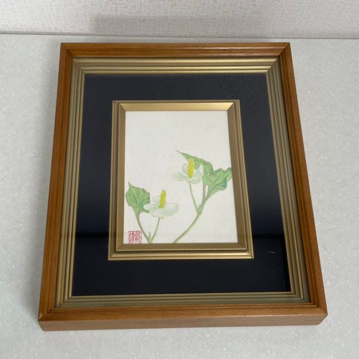 【希少】ドクダミの絵画 花アート どくだみの白い花・2021/銅版画(作品のみ） | iichi 日々の暮らしを