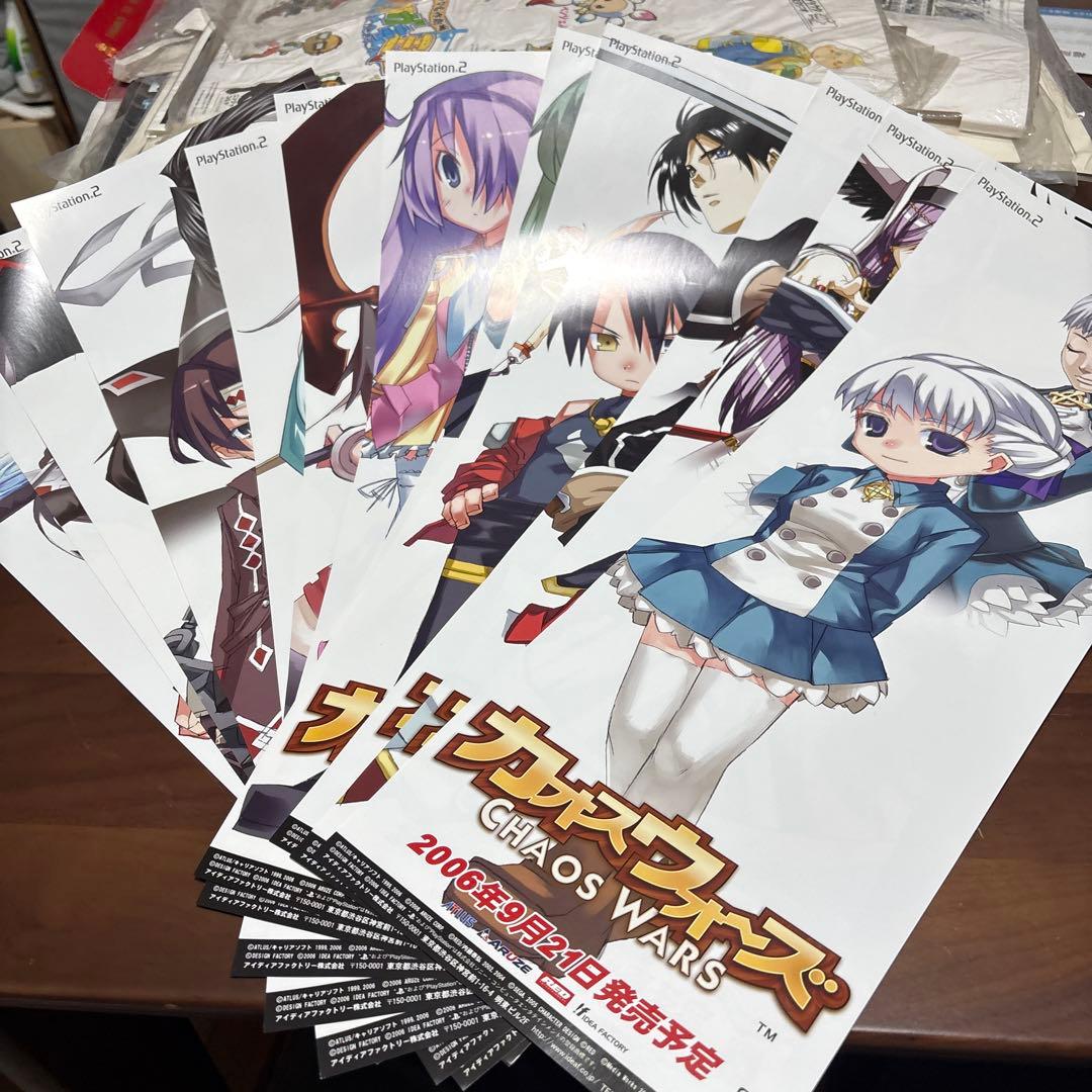 美品 ps2 カオスウォーズ 店頭 販促 ポスター 非売品 12枚セット