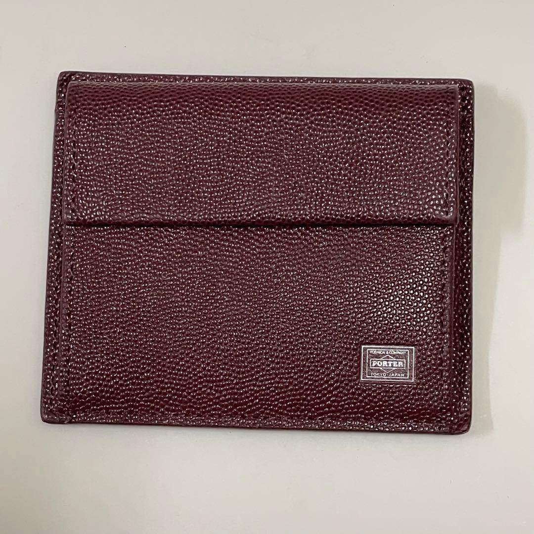 未使用 ポーター エイブル カード＆コインケース ボルドー - メルカリ