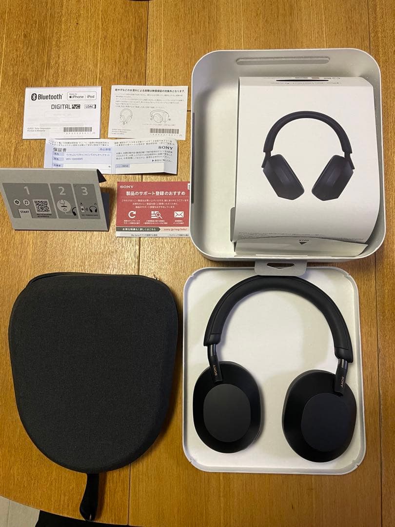 Sony WH-1000XM5 ブラック　ヘッドホン　極美品　ソニー 極美品】SONY WH-1000XM5 ブラック ワイヤレスヘッドホン SONY WH