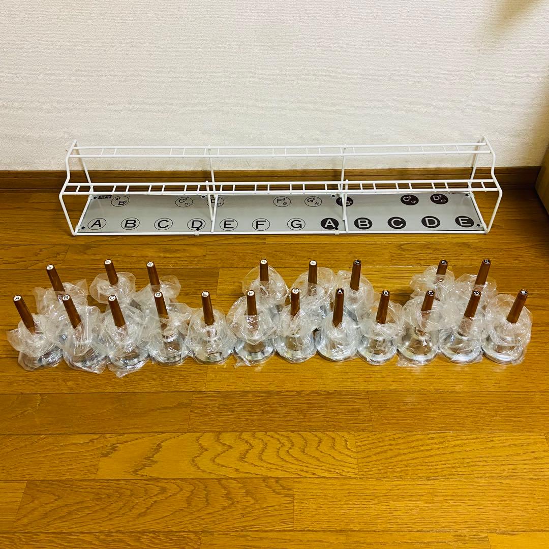 内田 洋行 内田ベル ハンドベル ミュージックベル 20音 スタンド付き