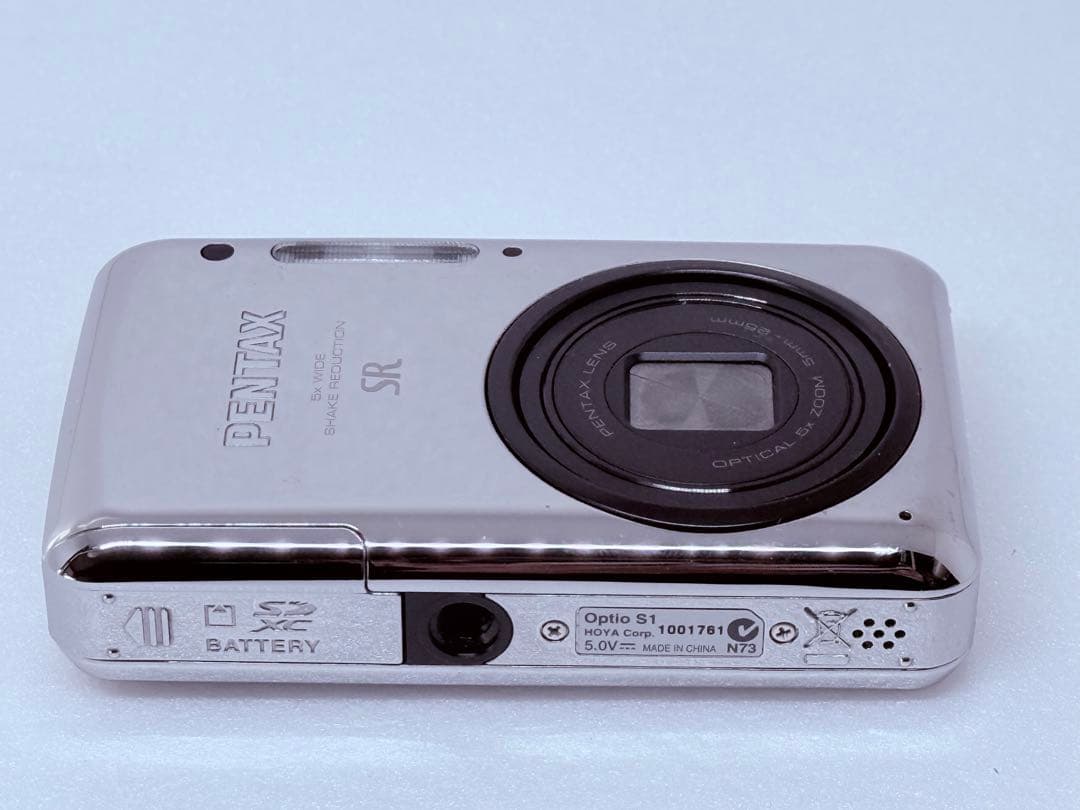 PENTAX Optio S1 シルバー 動作確認済 付属多 コンパクトデジカメ