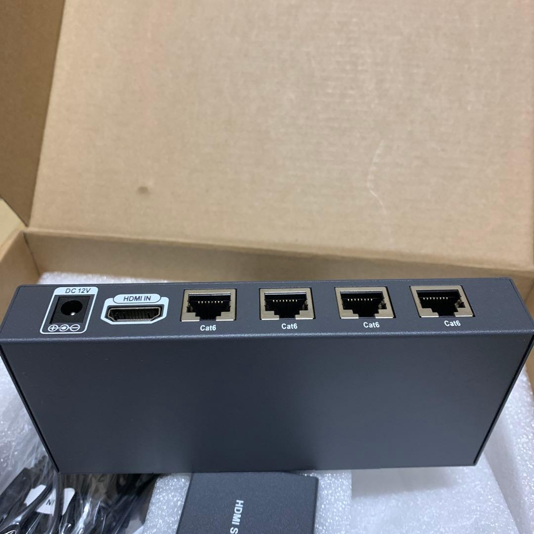 POC HDMIエクステンダー LAN 3D分配器 4出力