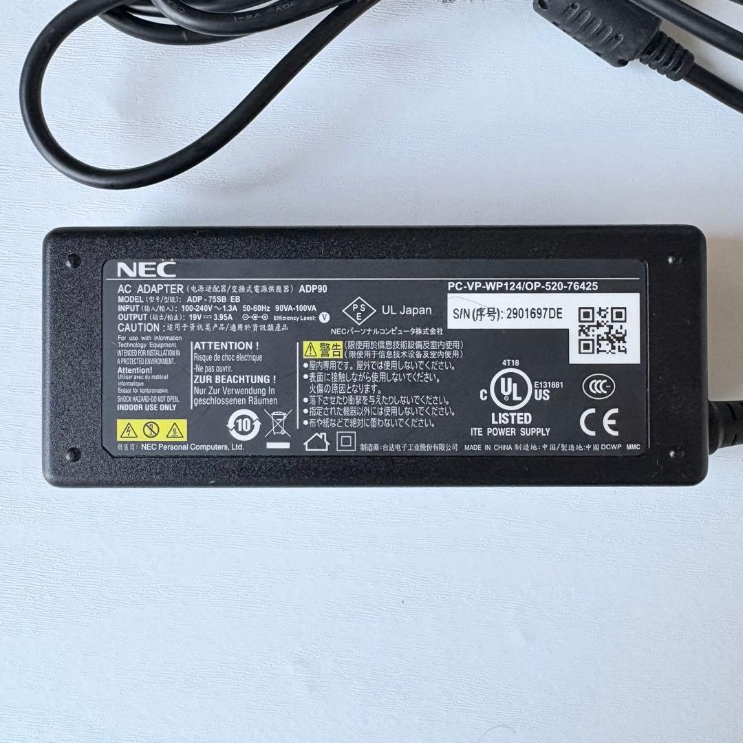 NEC VersaPro ノートPC 初期化済 DVD付