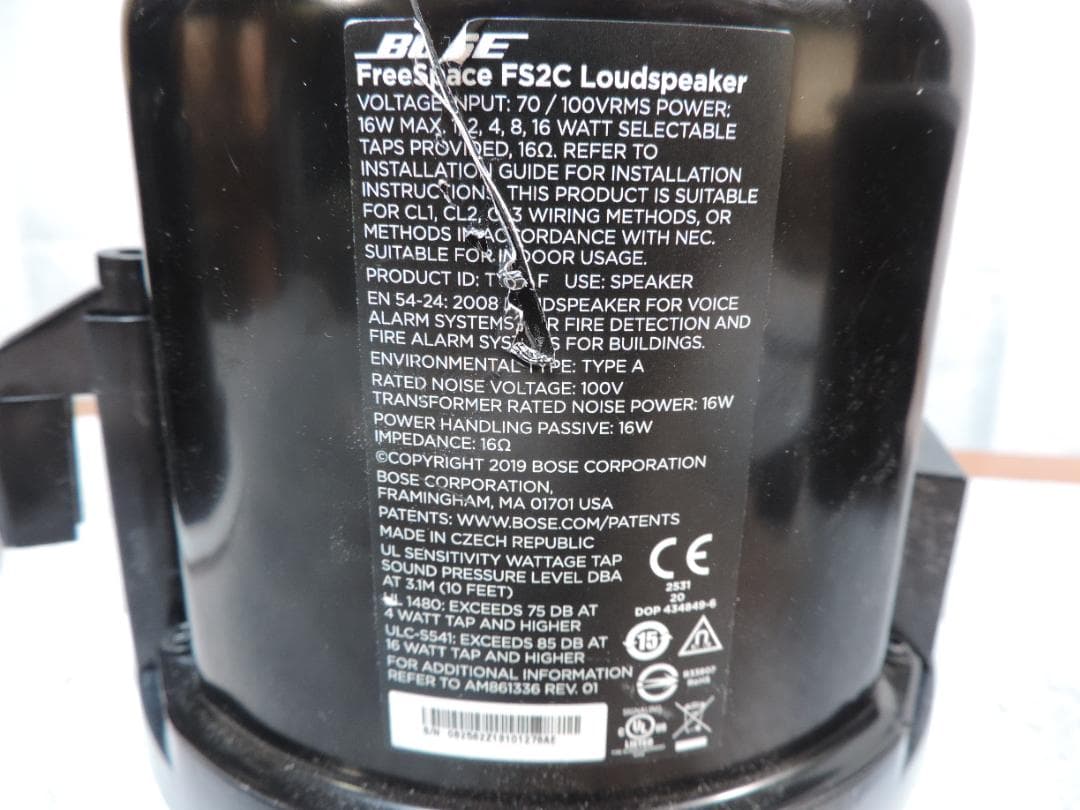 Bose FreeSpace FS2C 埋込型スピーカー 4個セット　477A