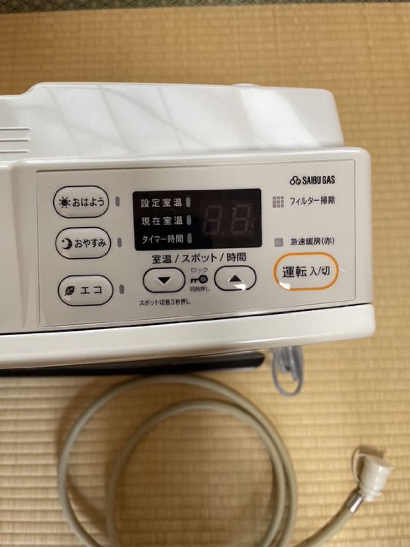 美品　リンナイRinnai ガスファンヒーター　ホワイト　SGF-409R