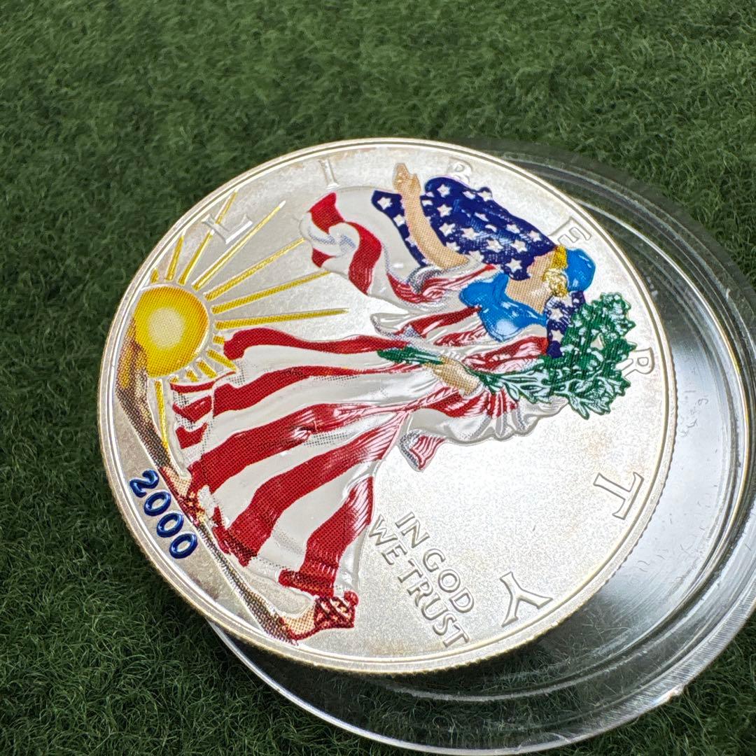 レア】純銀1ドル記念硬貨2000年アメリカンイーグルシルバー1オンス