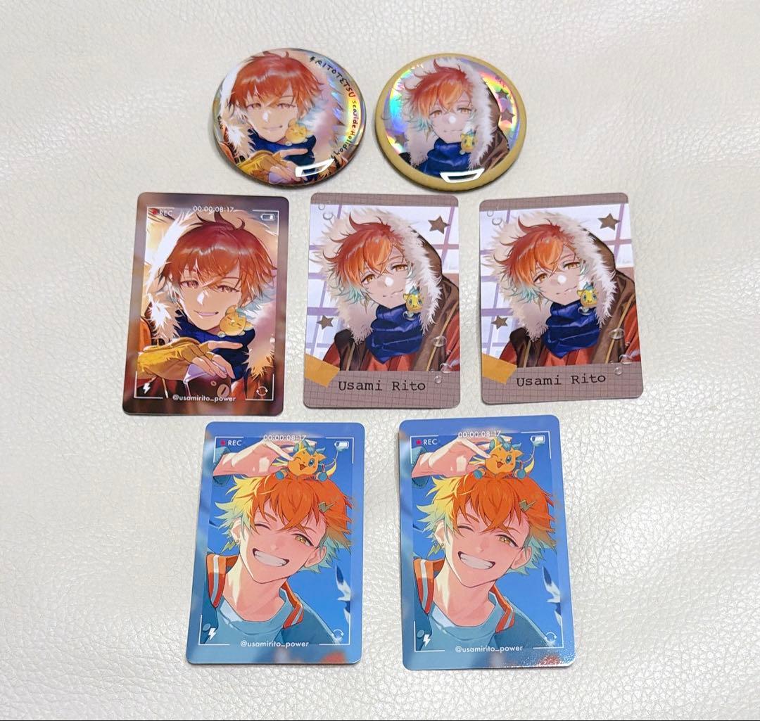 新品】にじさんじ 宇佐美リト RITOTETSU リトテツ 缶バッジ＆チェキ