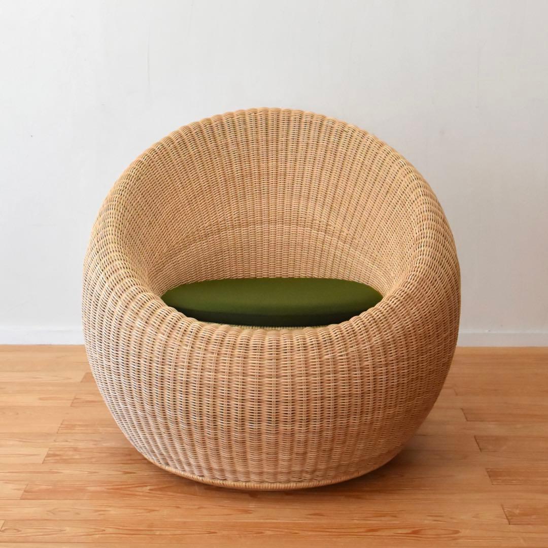 YMK長岡 剣持勇 ラウンジチェア アームレスチェア ラタン 籐 - メルカリ