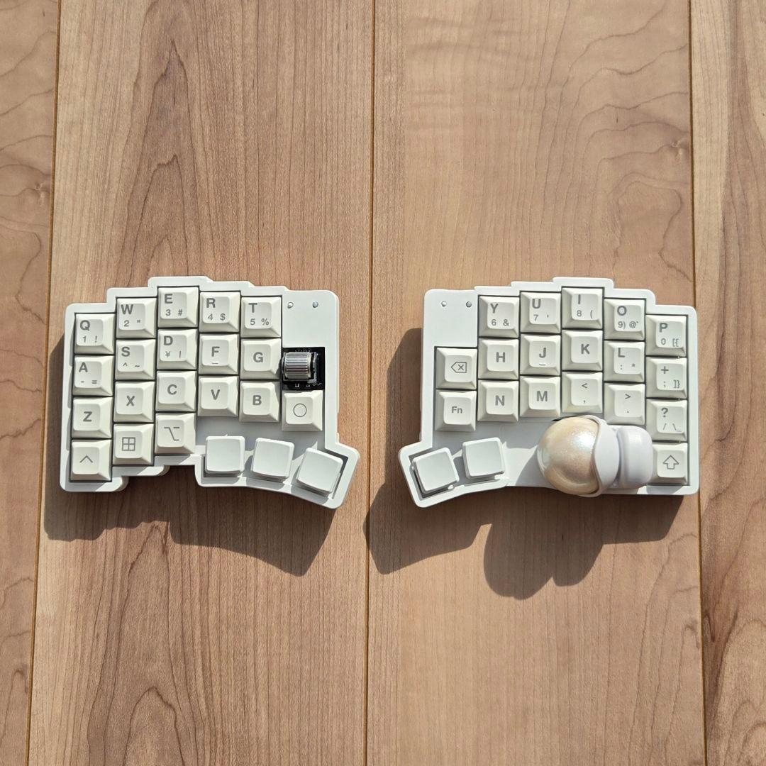 Keyball系の無線キーボード rk mod キット②