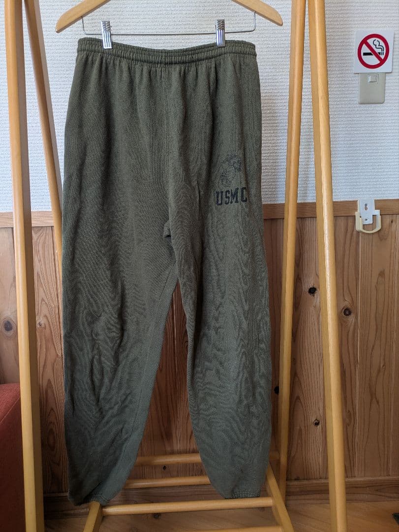 USMCロゴ入りスウェットシャツ+パンツ上下一式 Mサイズ(USサイズ