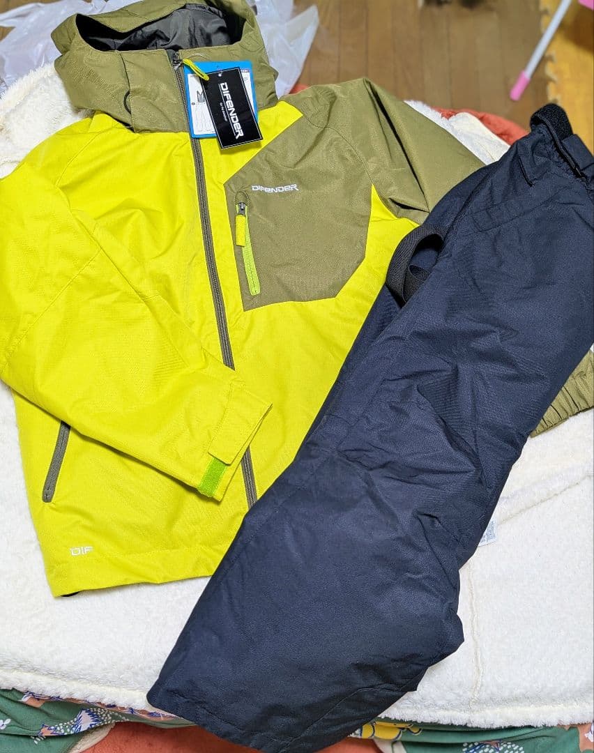 新品　difender ディフェンダースキースノーボードウェア　上下セット　М ディフェンダー DIFENDER メンズ スキー ウェア上下セット WS-1403