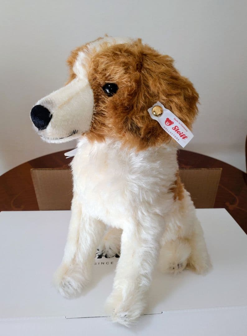 Steiff シュタイフ コーイケルホンディエ デコピン　新品未使用 Steiff シュタイフ コーイケルホンディエ デコピン 新品未使用 - メルカリ