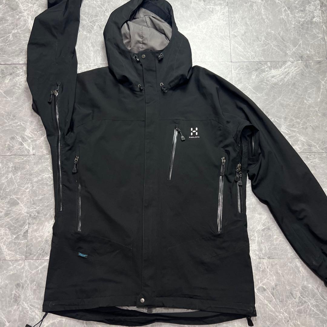 ホグロフス マウンテンパーカー ベンチレーション フード HAGLOFS 黒 M