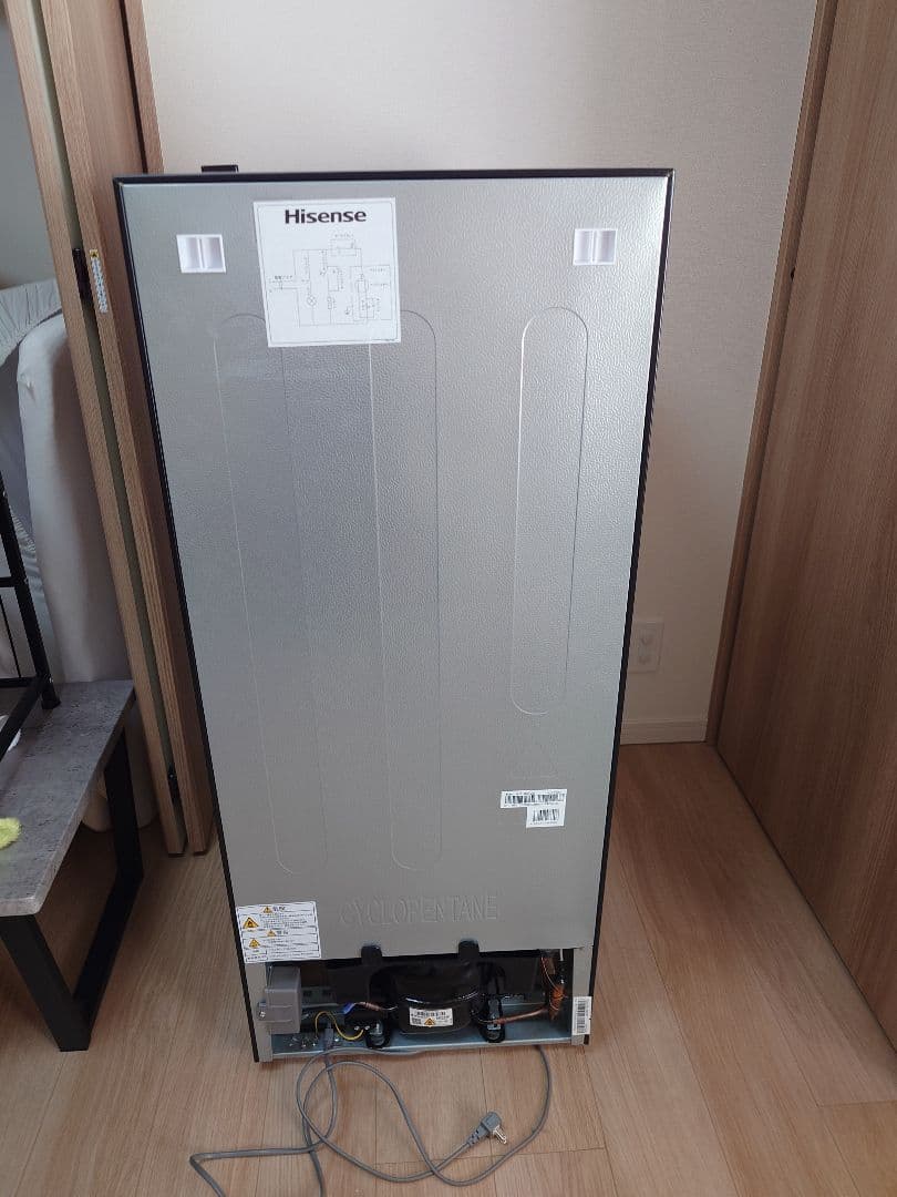 124L 冷蔵庫 ブラック HR-K12B 2024年製 一人暮らし