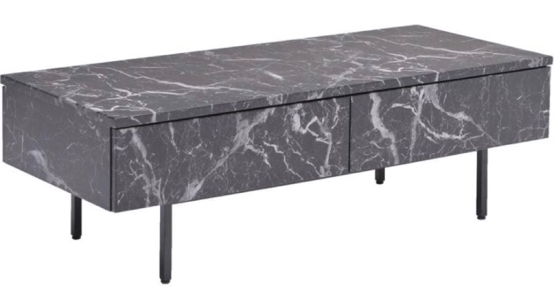 テーブル センターテーブル ローテーブル 幅120cm 木製 大理石調柄 平日13:00まで即日発送】センターテーブル 120 おしゃれ 大理石調 ロー