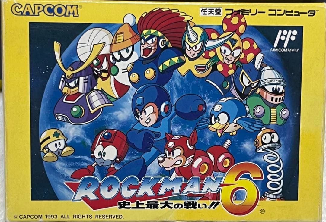 ROCKMAN 6 史上最大の戦い!! ソフトなし ハガキ付き - メルカリ