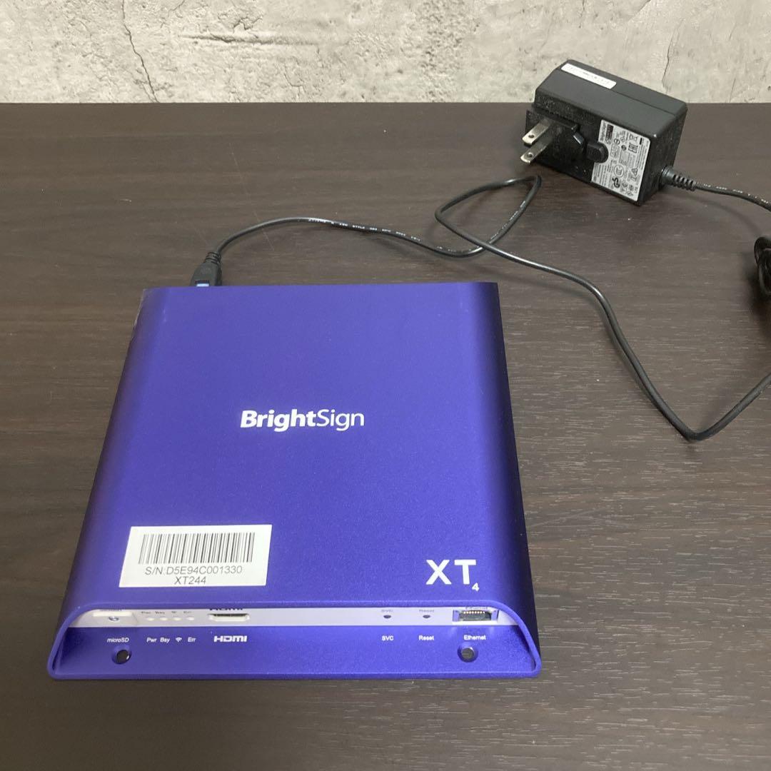 【美品】BrightSign XT244 デジタルサイネージプレーヤー XT4 BrightSign XT244 - Standard I/O Player, Dolby Vision, HDR10, True