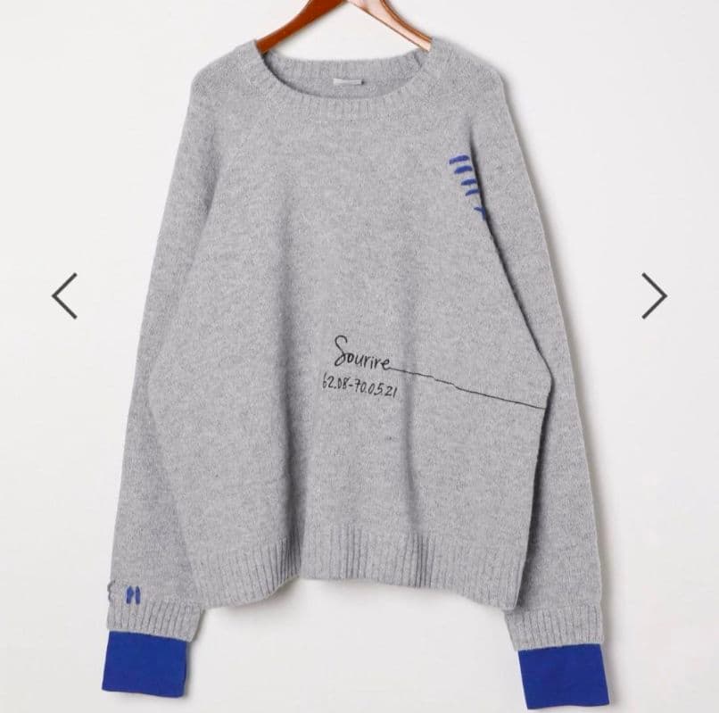 新品！ニコアンド be with M Misayo配色ドルプルオーバー グレー