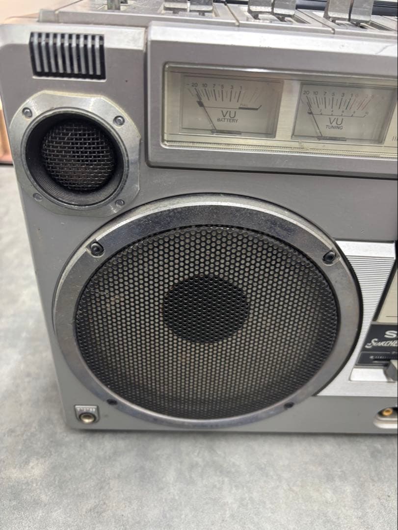 希少！SHARP ラジカセ GF-305ST 昭和レトロ 70s シルバーボディ