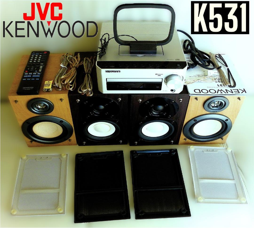 JVCケンウッドCDコンポ(K531)＋AIWAスピーカー2本☆4chサラウンド