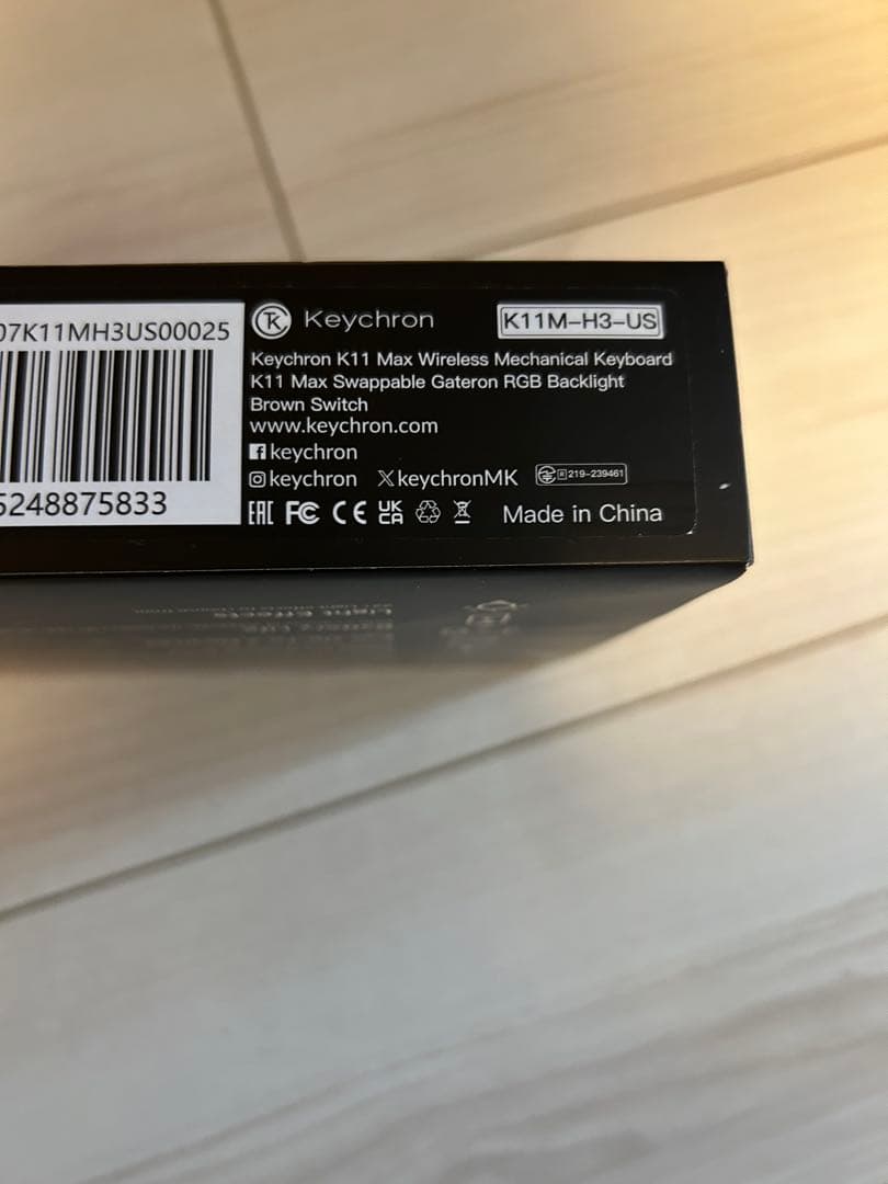 Keychron K11 Max ホットスワップ茶軸　技適有