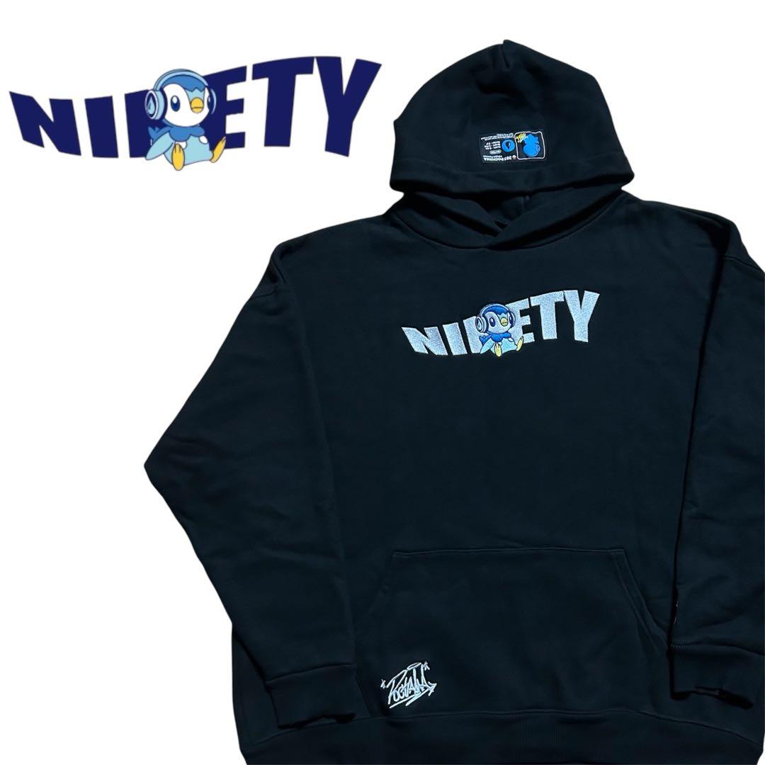 極美品✨ 9090×プロジェクトポッチャマ パーカー 黒 XL 希少モデル