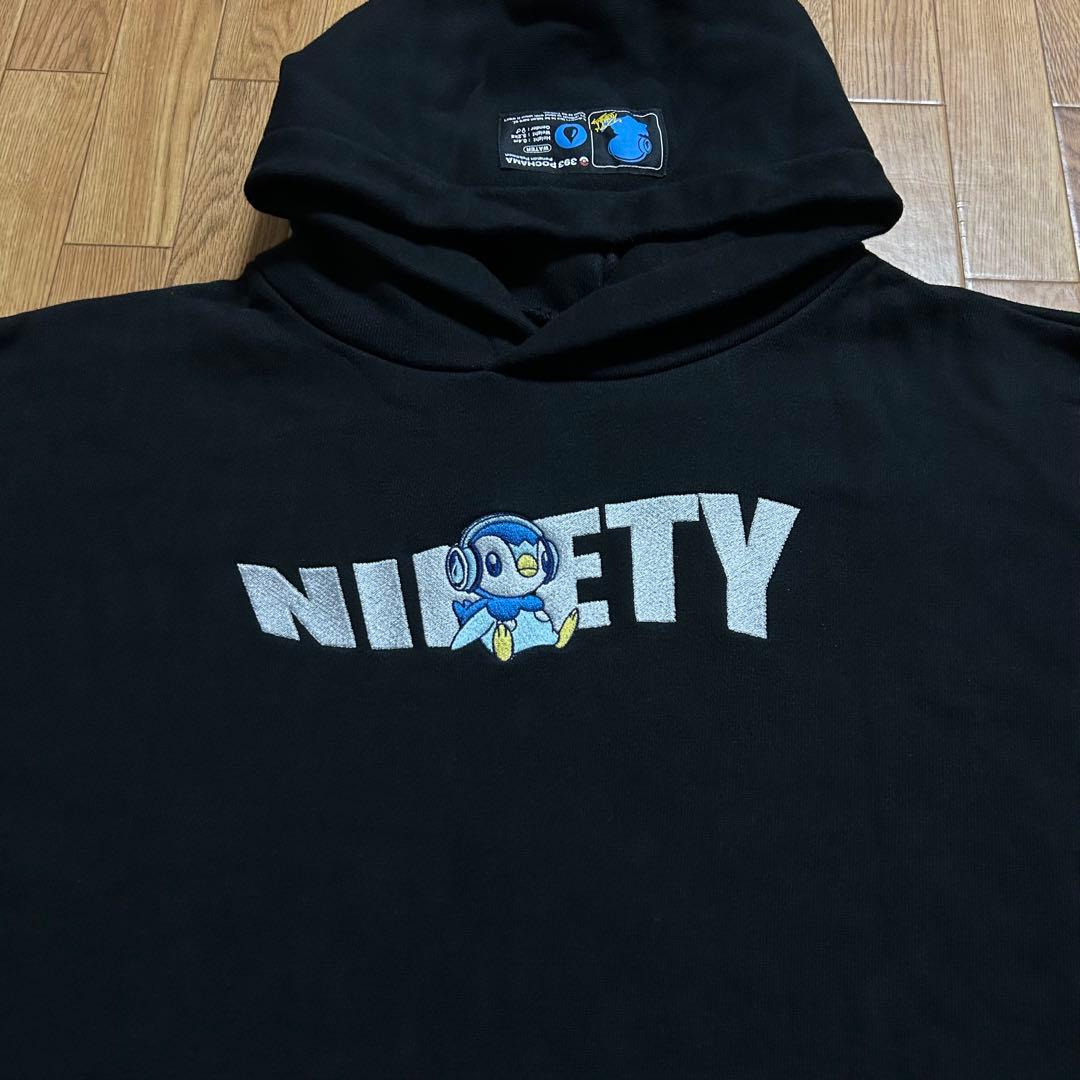 極美品✨ 9090×プロジェクトポッチャマ パーカー 黒 XL 希少モデル