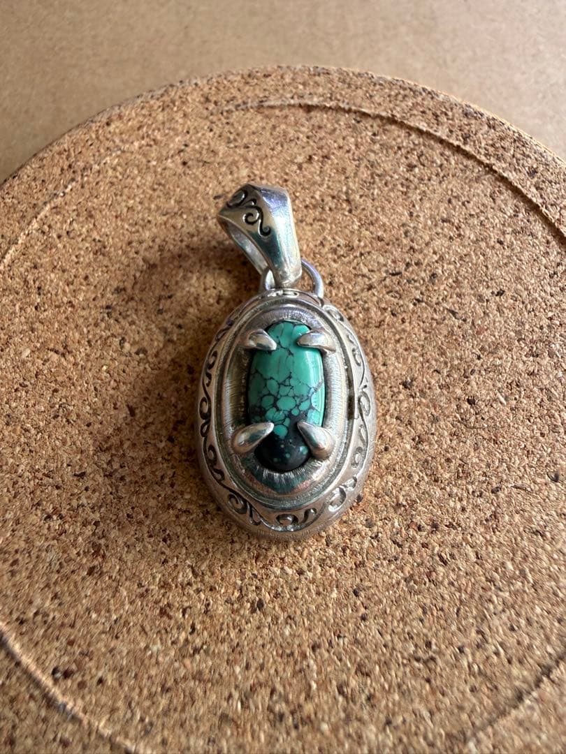 歳末最安値　SAADターコイズ ペンダント トップ 楽天市場】SAAD サード ターコイズ コイン ペンダントトップ 【中古