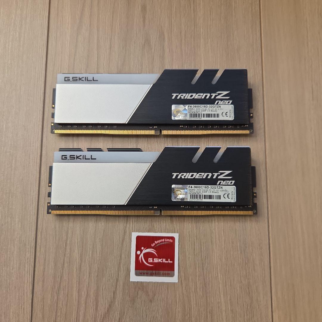 G.SKILL TRIDENT Z NEO DDR4 16GB 2枚セット