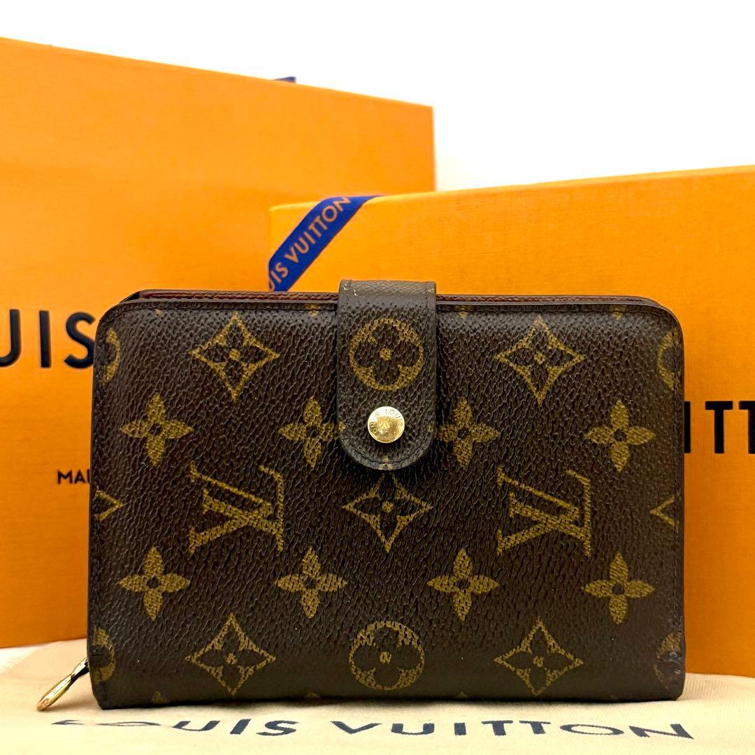 パスケース付属】ルイヴィトン モノグラム ポルトパピエジップ 二